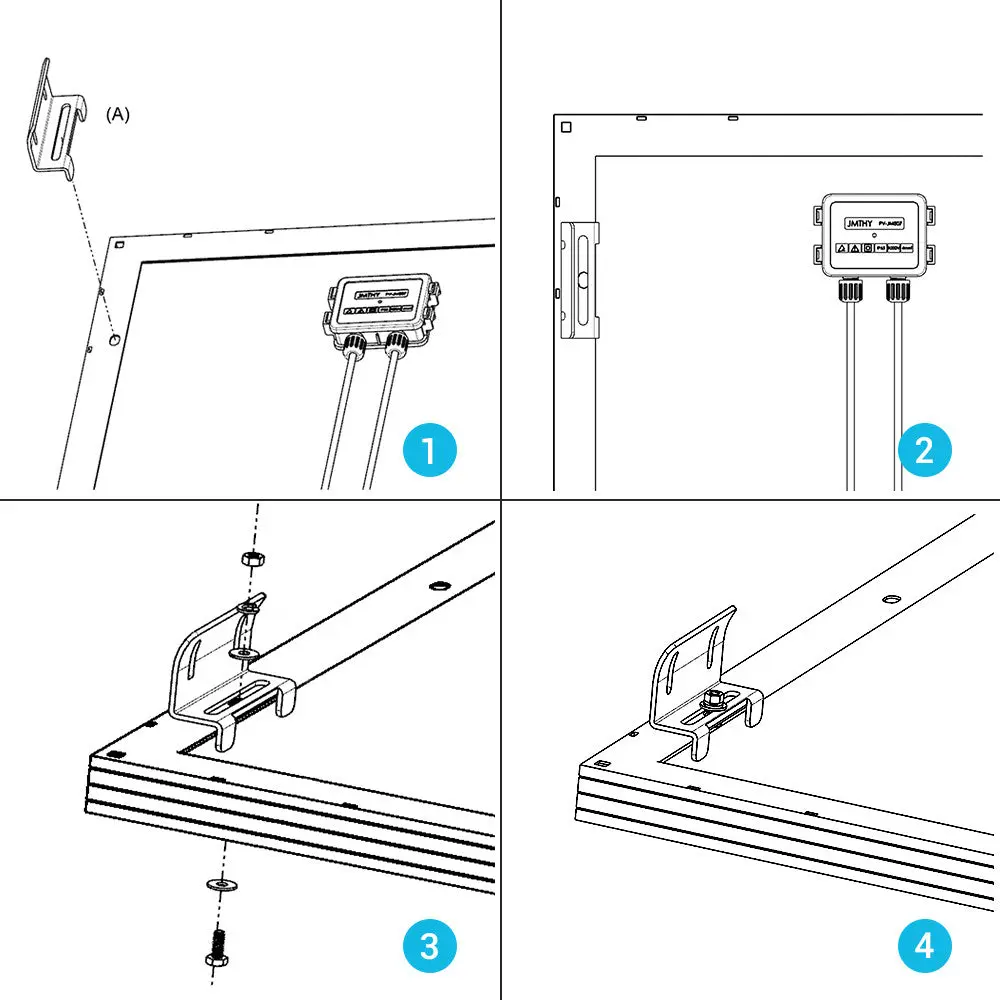Solar Panel Mounting Curved Z Bracket -- Set of 4 - Image 7