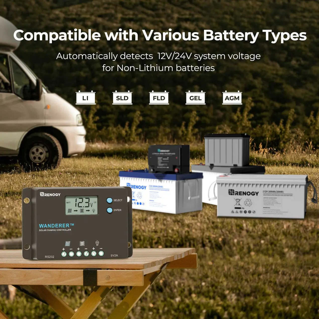Wanderer 10A PWM Charge Controller with BT1 - Image 3